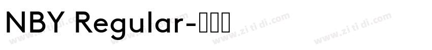 NBY Regular字体转换